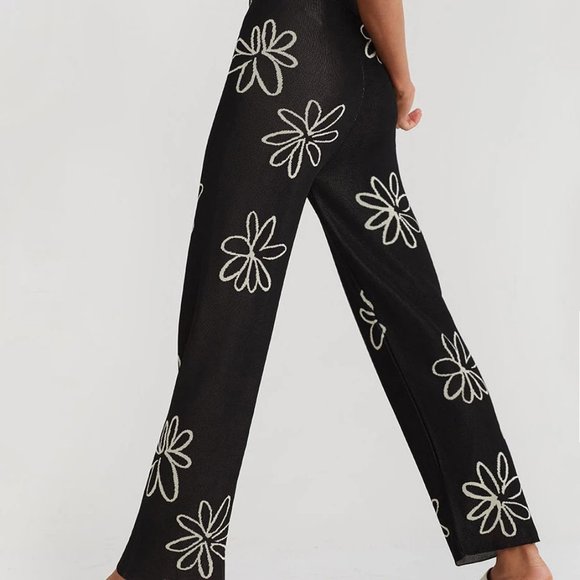 Paloma Wool Pants - Paloma Wool Iris Wide Leg Loose Pants Viscose Lrg